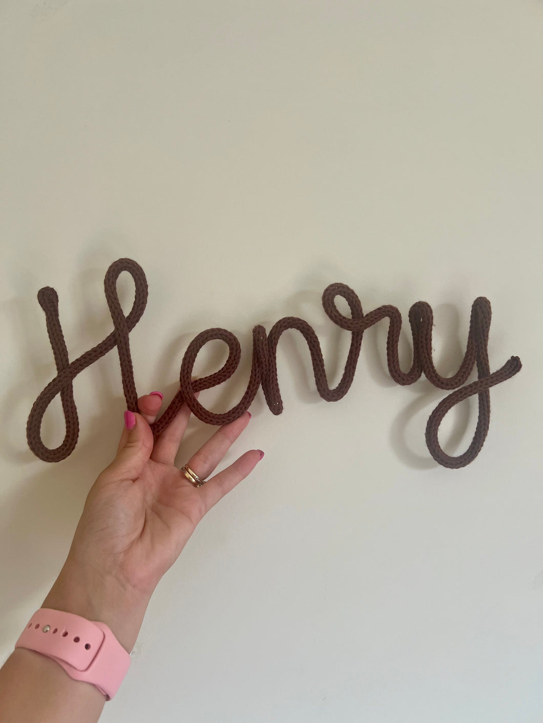 ‘Henry’ Knitted Name