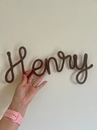 ‘Henry’ Knitted Name