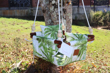 Load image into Gallery viewer, Green Palms Baby Swing - Outdoor Canvas