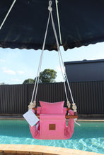 Load image into Gallery viewer, Rosie Pink Waterproof Canvas - Baby Swing