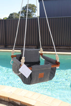 Load image into Gallery viewer, Midnight Black Waterproof Canvas - Baby Swing