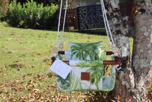 Load image into Gallery viewer, Green Palms Baby Swing - Outdoor Canvas