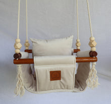 Load image into Gallery viewer, White Velvet - Baby Swing