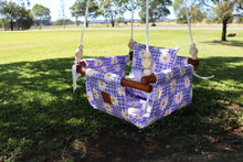 Load image into Gallery viewer, Purple Daisy Baby Swing